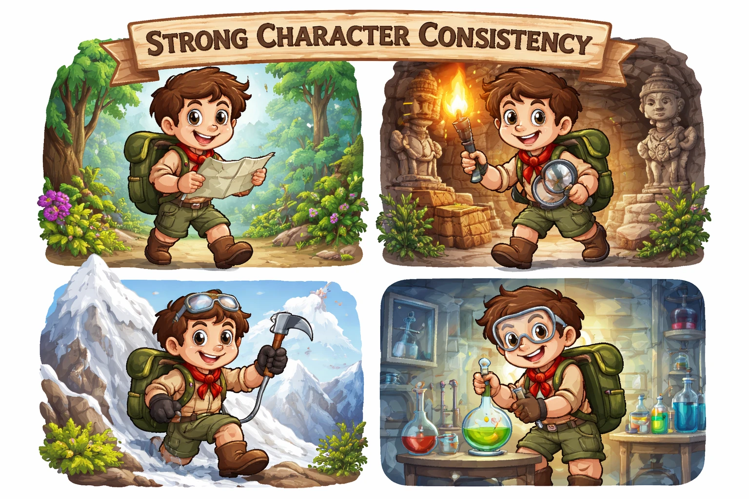 Strong Character Consistency example