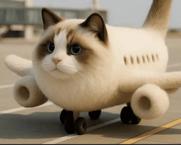 AI Kitty Plane Video Generator preview