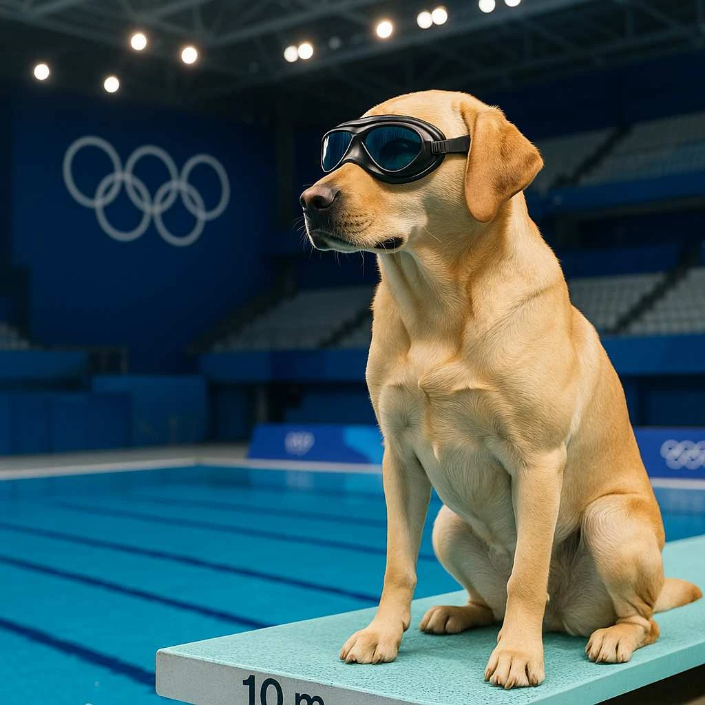 AI Dog Diving Olympics preview
